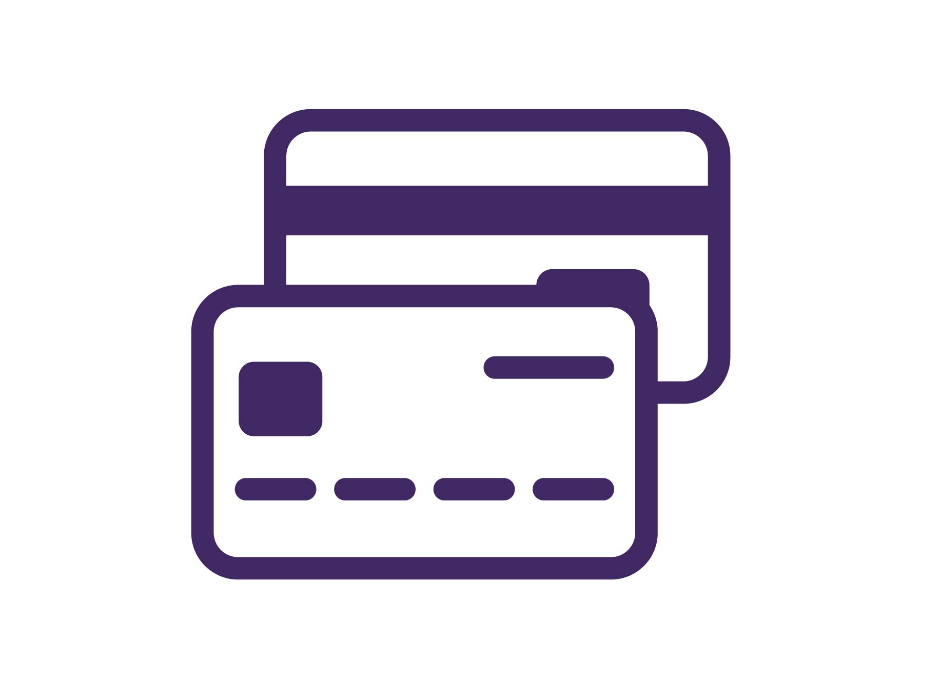 Credit Card Icon Purple