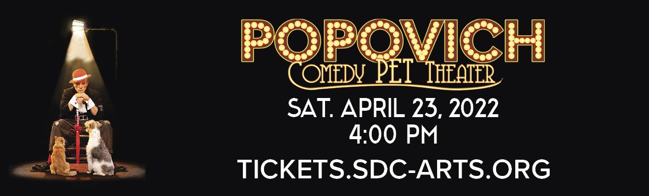 Popovich Comedy Pet Theater title card.